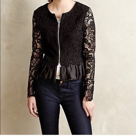 Lili’s Closet, black crochet jacket, size M - Picture 1 of 4